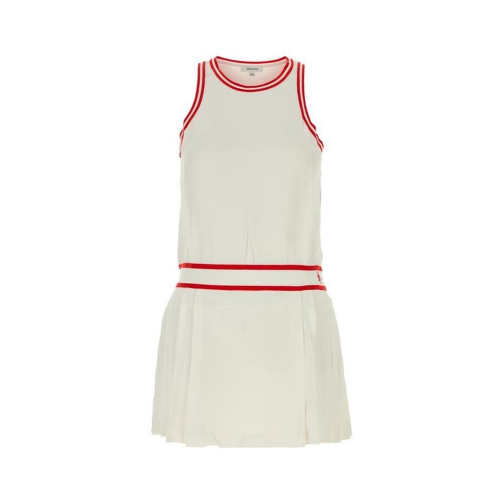 SPORTY & RICH Tennis Dress Women WHITE Dresses